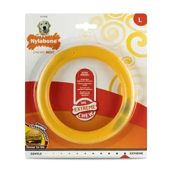 Nylabone - Jouet à Mâcher Bacon Cheeseburger Extreme Ring Chew - L