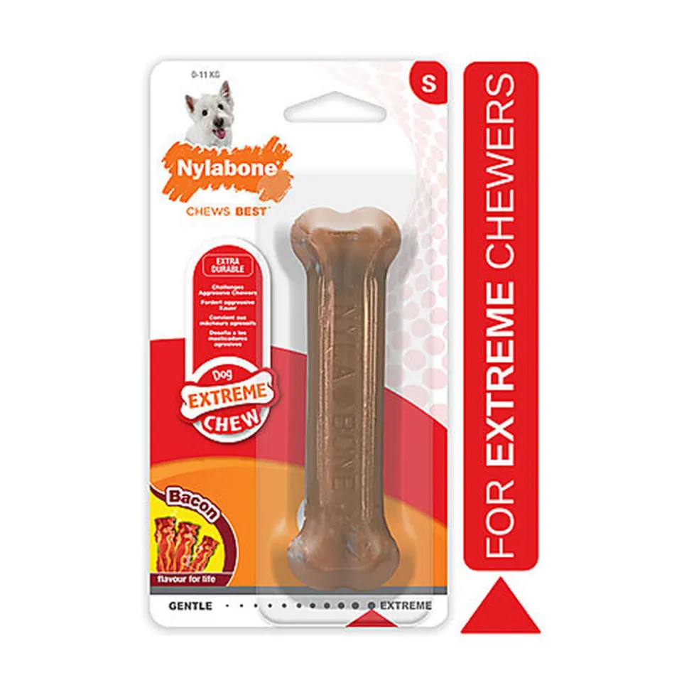 Nylabone - Jouet à Mâcher Extreme Bone Bacon