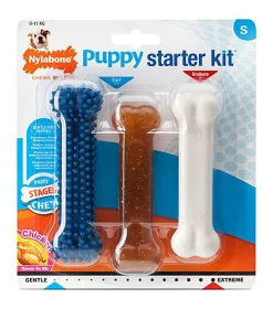 Nylabone - Jouet à Mâcher Puppy Starter Kit pour Chiots - S