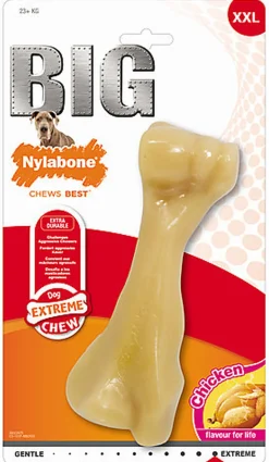 Nylabone - Jouet Os à Mâcher BIG Bone au Poulet pour Chiens - XXL