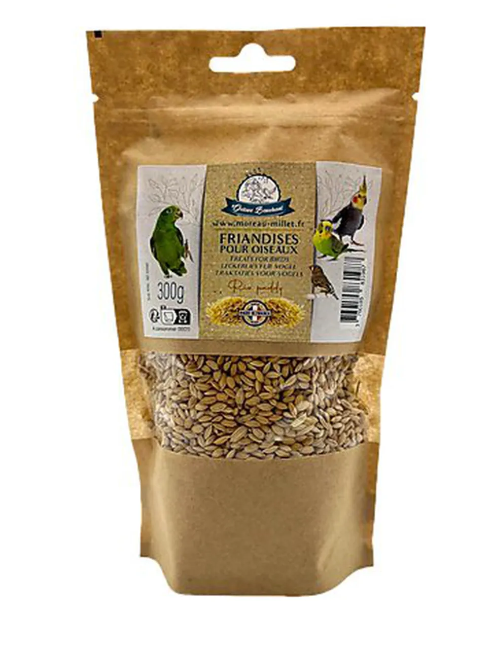 Octave Bauchant - Friandises Riz Paddy pour Oiseaux - 300g