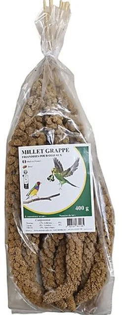 Octave Bauchant - Millet Jaune Anisé en Grappes pour Perruche - 400g