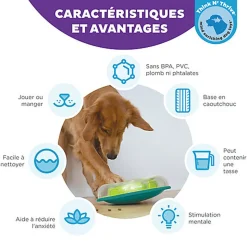 Outward Hound - Jeu Puzzle à Friandises Wobble Bowl pour Chiens