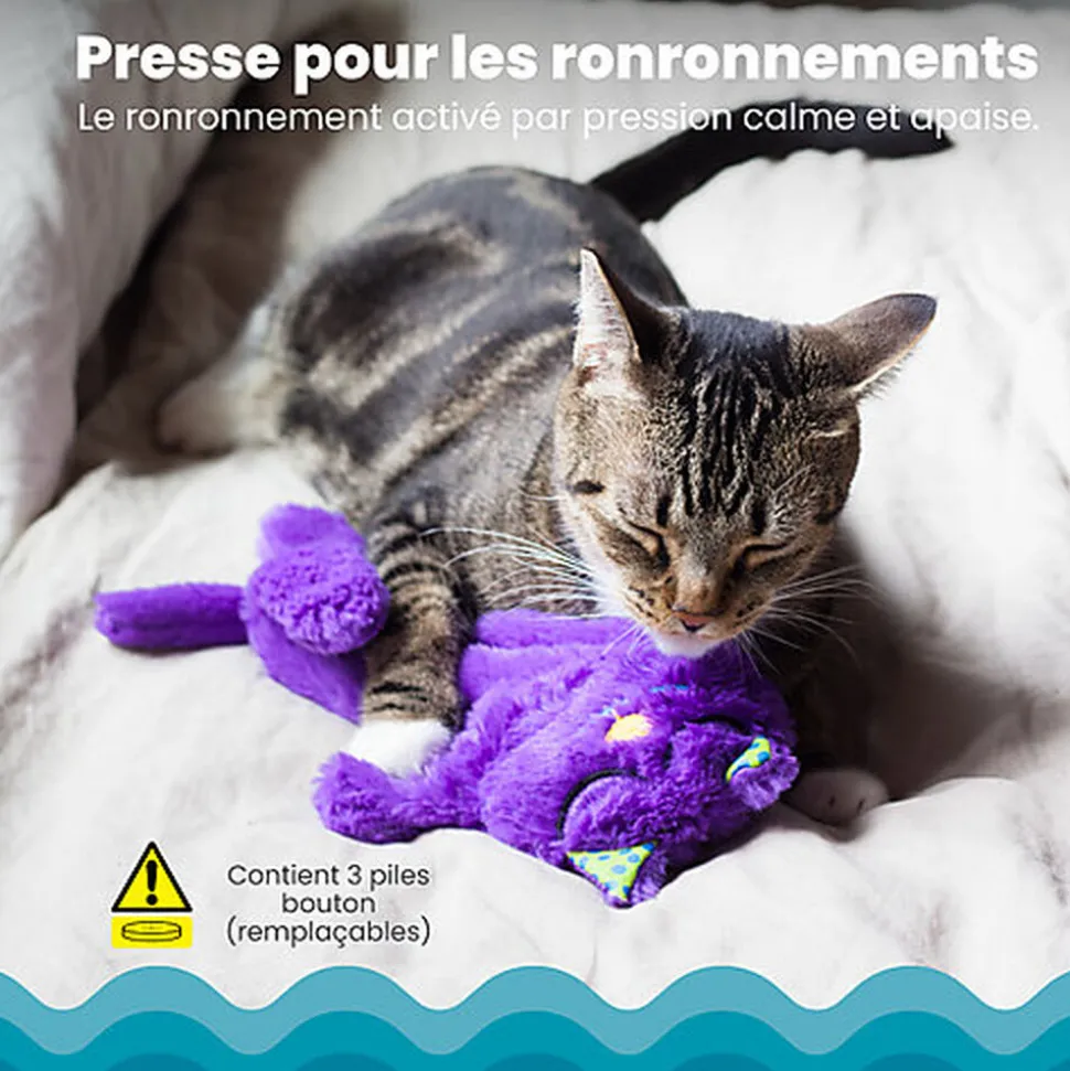 Outward Hound - Peluche Douillette Purr Pillow Kitty pour Chats - 30,5cm