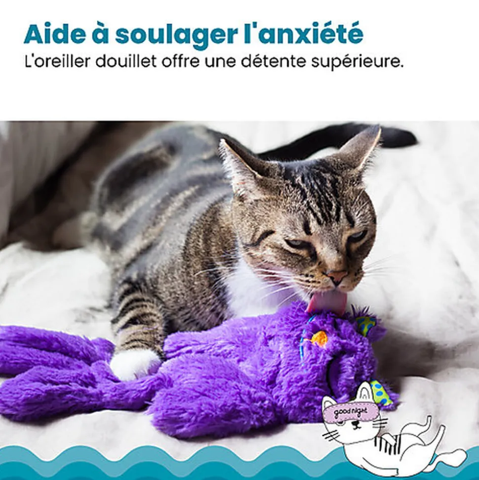 Outward Hound - Peluche Douillette Purr Pillow Kitty pour Chats - 30,5cm