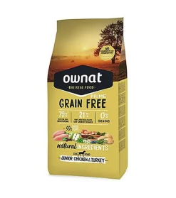 Ownat - Croquettes PRIME Grain Free Poulet et Dinde pour Chiots