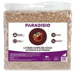 Paradisio - Litière Chips de Coco pour Basse Cour - 100L