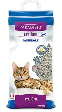 Paradisio - Litière Minérale pour Chat - 10Kg