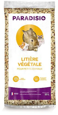 Paradisio - Litière Végétale pour Rongeurs - 20L