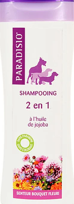 Paradisio - Shampoing 2en1 Senteur Bouquet Fleuri pour Chien - 250ml