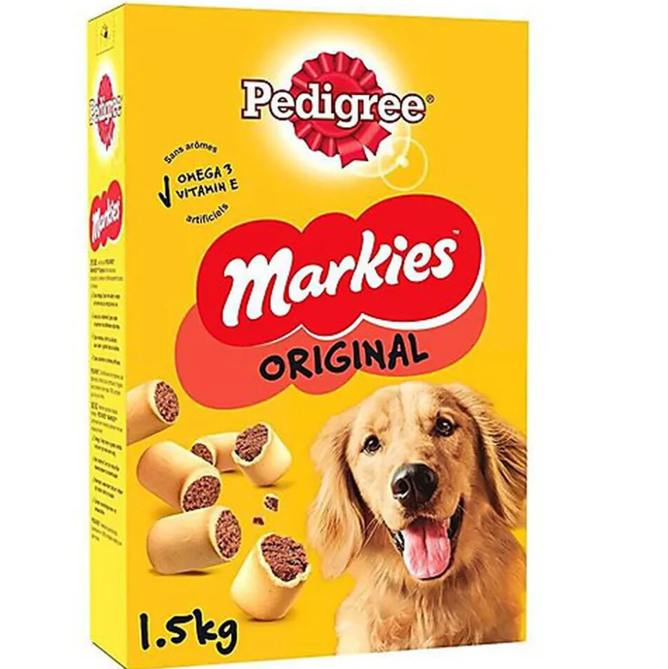 Pedigree - Biscuits Fourrés Markies Original pour Chien - 1,5Kg