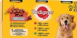Pedigree - Boîtes en Terrine 3 Variétés pour Chiens - 6x400g