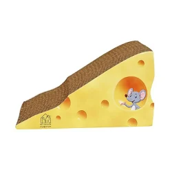 Pet Design - Griffoir en Carton Gruyère pour Chat - 24x12x13cm