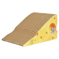 Pet Design - Griffoir en Carton Gruyère pour Chat - 24x12x13cm