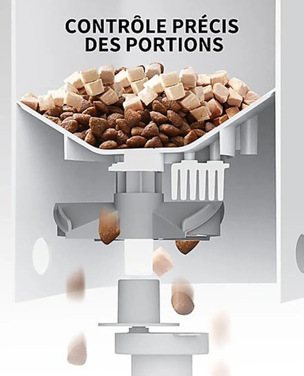 Petkit - Distributeur de Croquettes YumShare Solo Connecté avec Caméra - 3L