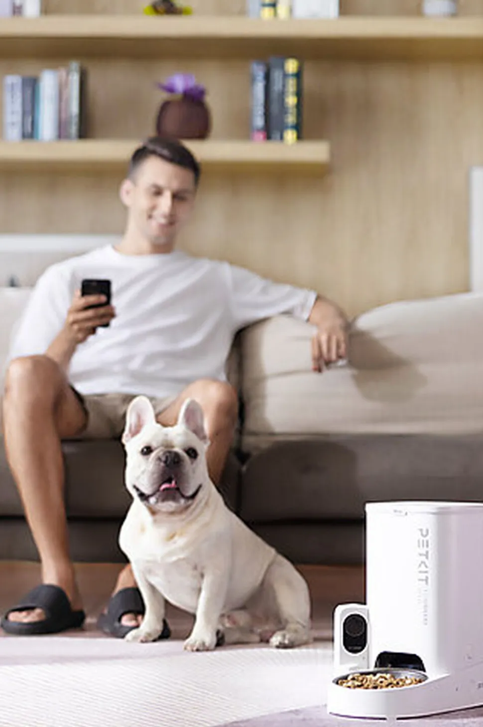 Petkit - Distributeur de Croquettes YumShare Solo Connecté avec Caméra - 3L