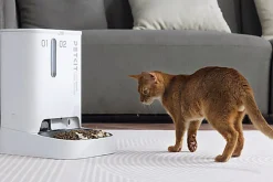 Petkit - Distributeur de Croquettes Double YumShare Dualhopper Connecté avec Caméra - 5L