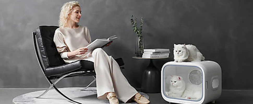 Petkit - Séchoir Automatique Airsalon MAX PRO pour Chiens et Chats - 50x47x44cm