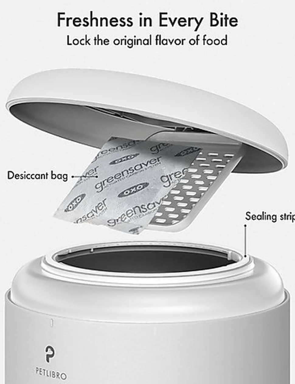 Petlibro - Distributeur Automatique Granary Dual Blanc - 5L