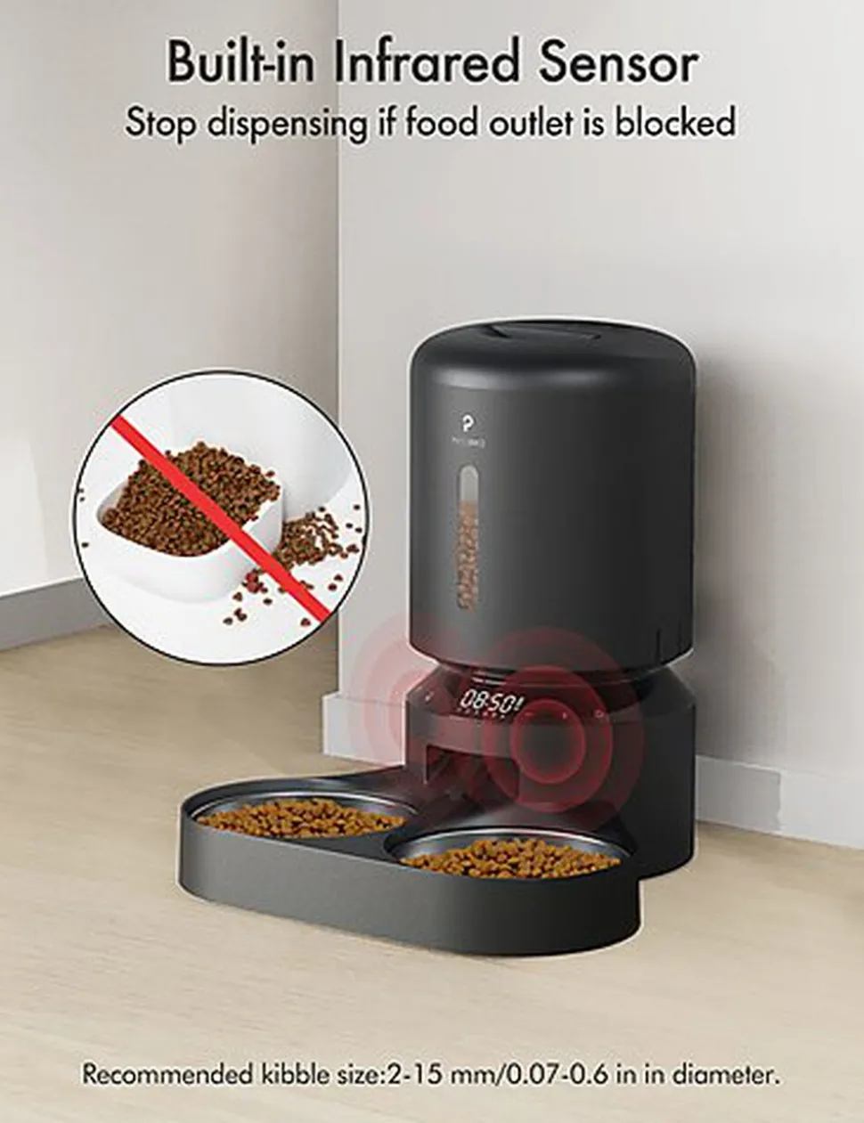 Petlibro - Distributeur Automatique Granary Dual Noir - 5L