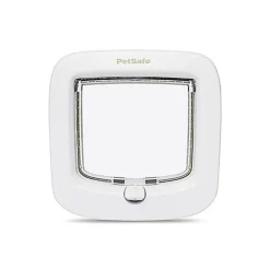 PetSafe - Chatière 4 Positions Luxe pour Chats - Blanc