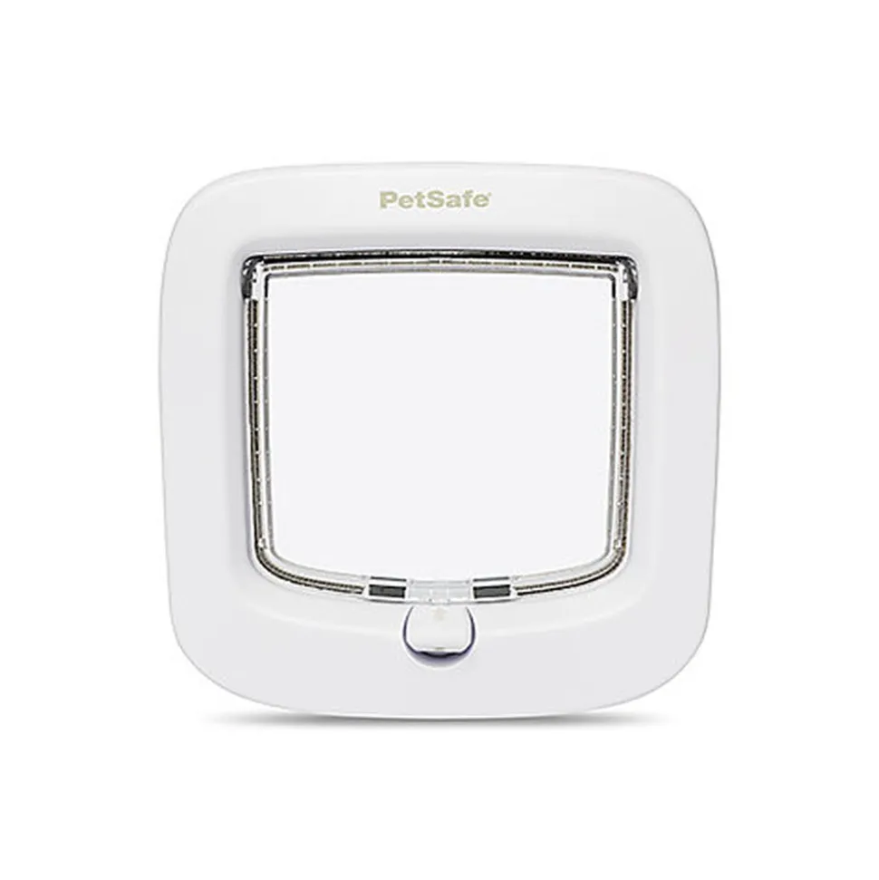 PetSafe - Chatière 4 Positions Luxe pour Chats - Blanc