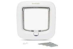 PetSafe - Chatière 4 Positions Luxe pour Chats - Blanc