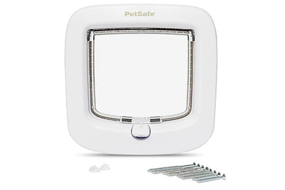 PetSafe - Chatière 4 Positions Luxe pour Chats - Blanc