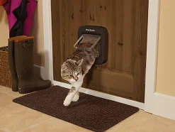 PetSafe - Chatière à Puce Electronique pour Chiens et Chats - Brun