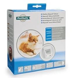 PetSafe - Chatière Porte Magnétique Luxe pour Chiens et chats - Blanc