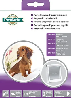 PetSafe - Chatière Porte 'Original' Small pour chiens et chats - Blanc