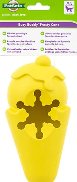 PetSafe - Jouet 2 en 1 Frosty Cone pour Chiens - M/L