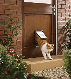 PetSafe - Porte 2 Positions Brun pour Chats - 7Kg