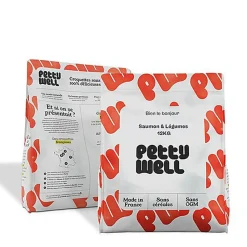 Petty Well - Croquettes Saumon sans Céréales pour grands Chiens - 12kg