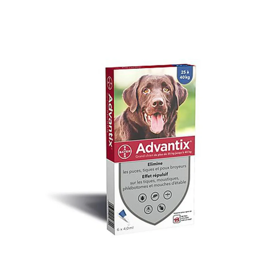 Pipettes antiparasitaires Advantix