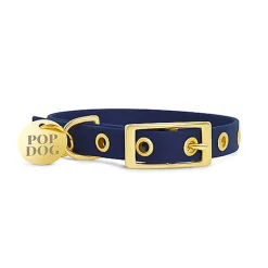Pop Dog - Collier Patapouf ¼illets Bleu pour Chiens