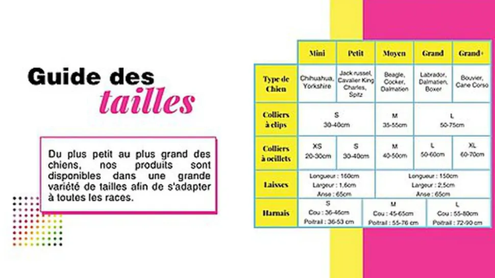 Pop Dog - Harnais à œillets Badass Noir pour Chiens - S