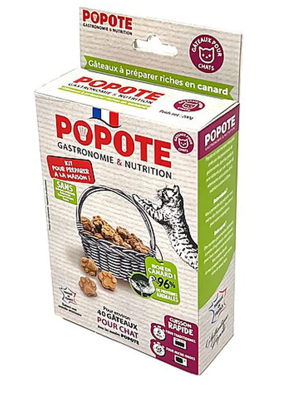 Popote - Kit friandises au Canard pour Chats - 200g