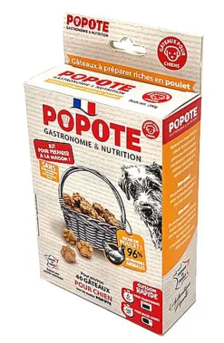 Popote - Kit friandises au Poulet pour Chiens - 200g