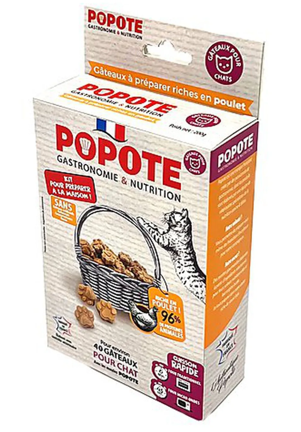 Popote - Kit friandises au Poulet pour Chats - 200g