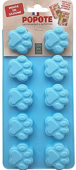 Popote - Moule Alimentaire Silicone Pattes pour Chiens et Chats