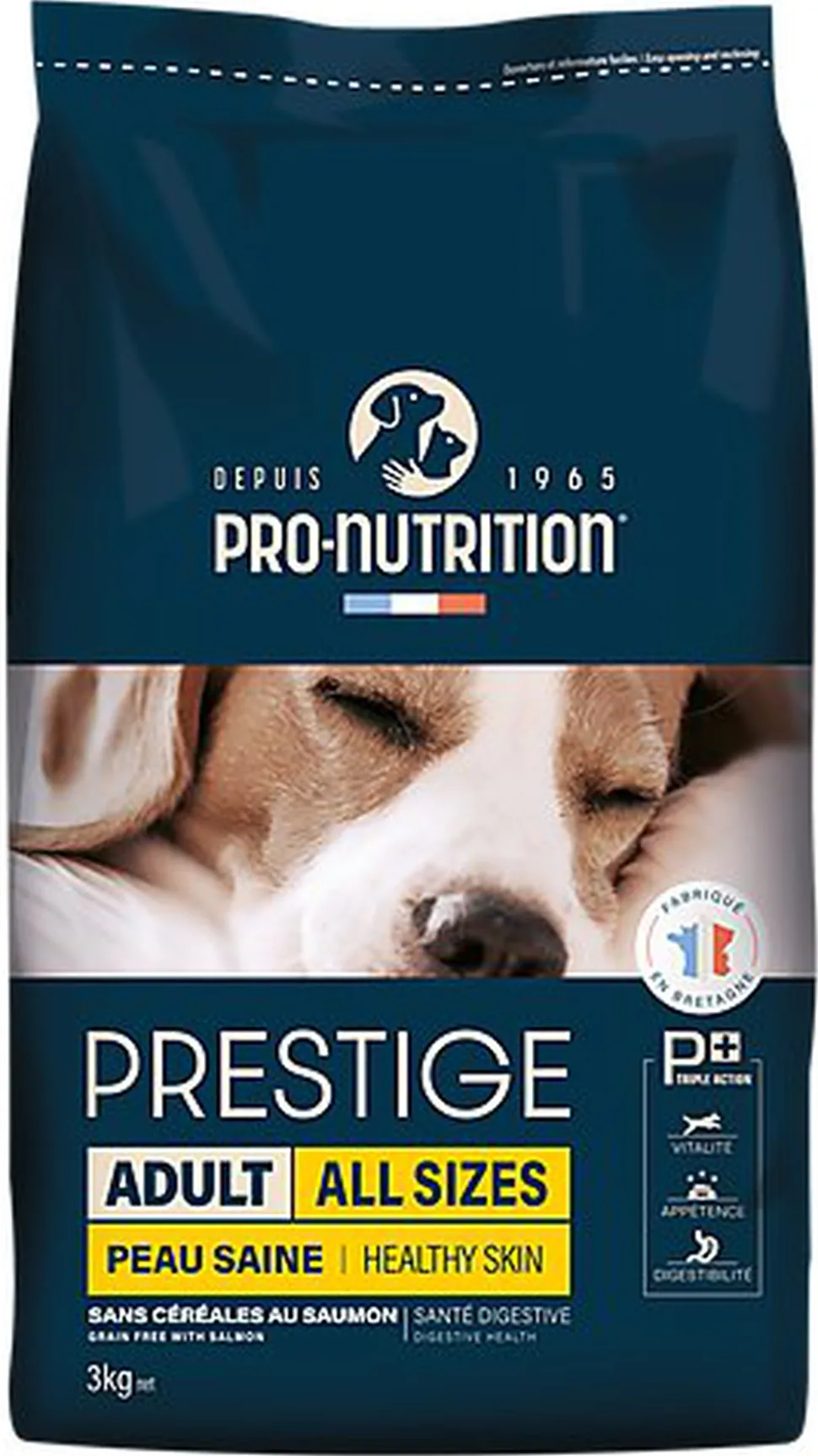 Pro Nutrition - Croquettes Prestige Adult All Sizes Peau Saine au Saumon Pour Chien