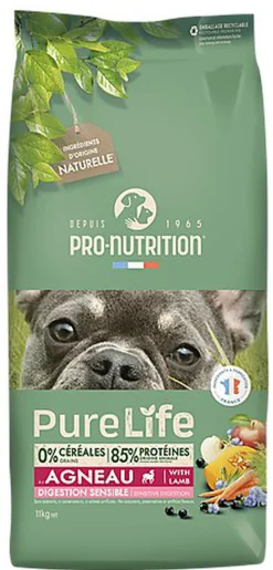 Pro Nutrition - Croquettes Pure Life Sensible Agneau Pour Chien