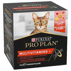 Pro Plan - Aliment Complémentaire Multivitamins+  en Poudre pour Chats - 60g