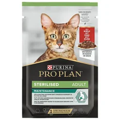 Pro Plan - Bouchée en Sauce Sterilised au Bœuf pour Chat Stérilisé - 85g