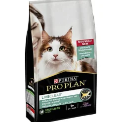 Pro Plan - Croquettes LiveClear +1 Stérilisé Dinde pour Chat
