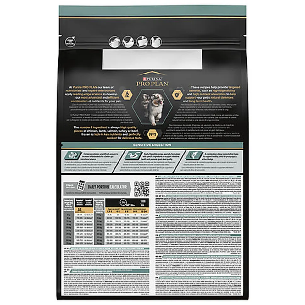 Pro Plan - Croquettes Medium Puppy Sensitive Digestion à l' Agneau pour Chiot - 3Kg