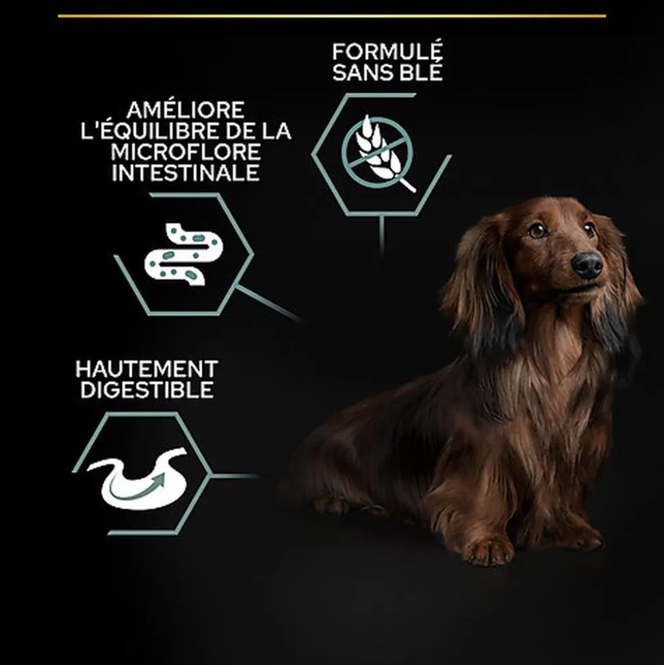 Pro Plan - Croquettes OPTIDIGEST Small & Mini Adult Sans Céréales Dinde pour Chien