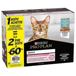 Pro Plan - Pochons Adult Delicate Digestion Poisson Océan Sauce - 10x85g le 2ème à - 60%