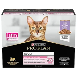 Pro Plan - Pochons Adulte Delicate Digestion Dinde en Sauce pour chat adulte - 10x85g